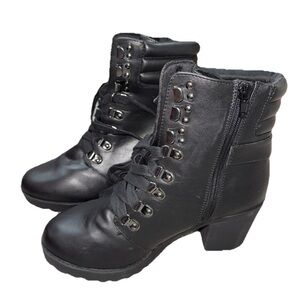 MIA Black Lace Up Boots